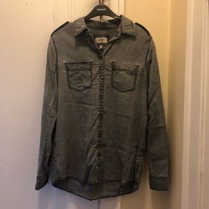 DONATED: Express | Charcoal Button Down Shirt